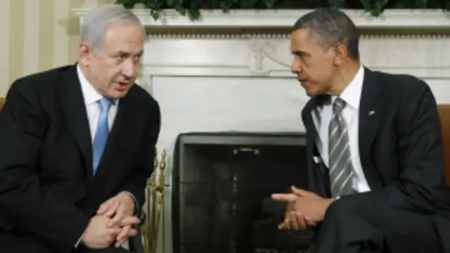اكد اوباما في اتصال هاتفي بنتانياهو عزم بلاده على وقف الطموح الايرانية بالحصول على قنبلة نووية