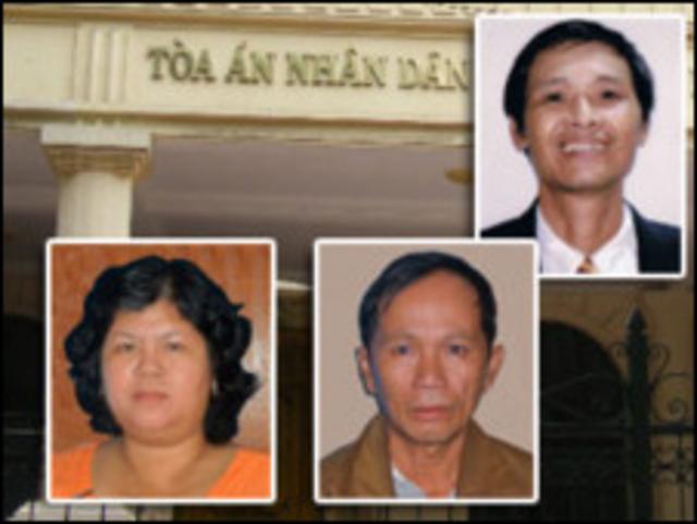 Việt Tân tuyên bố ba trong số bảy bị cáo sắp bị xét xử là thành viên của mình (hình của trang viettan.org)