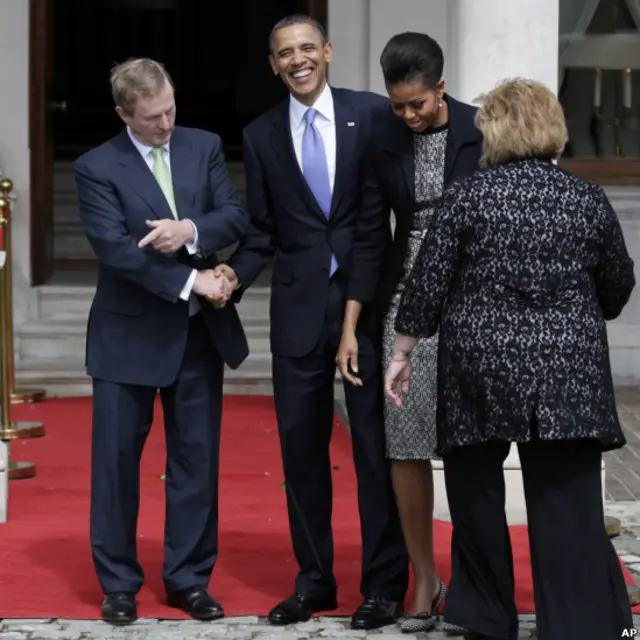 Presiden Barack Obama dan Perdana Menteri Enda Kenny