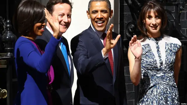 Barack Obama dan David Cameron