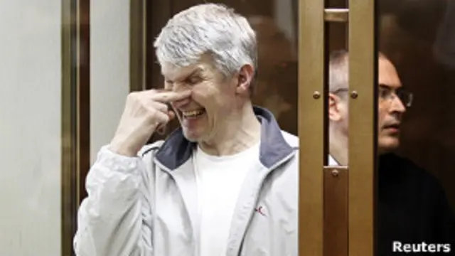 Ходорковский и Лебедев на суде