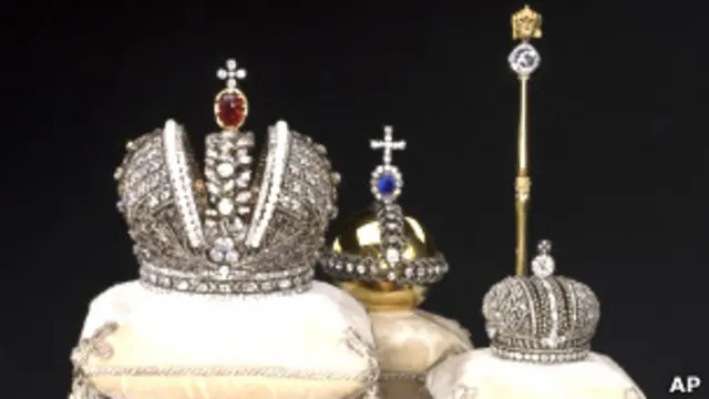 Копии российских императорских регалий работы Фаберже