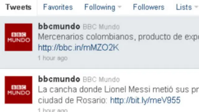BBC Mundo en Twitter