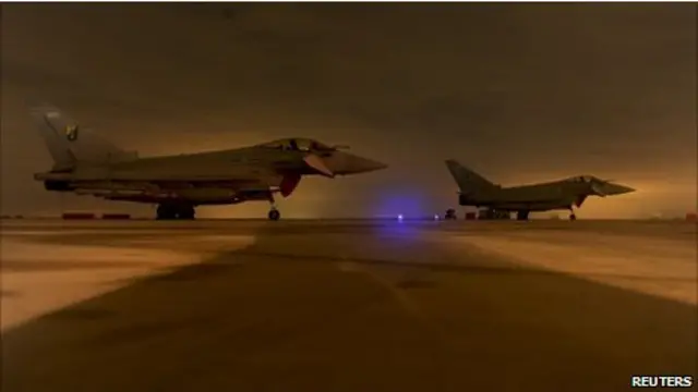 Pesawat Typhoon milik AU Inggris