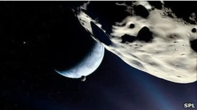 Земля и Луна (рисунок)