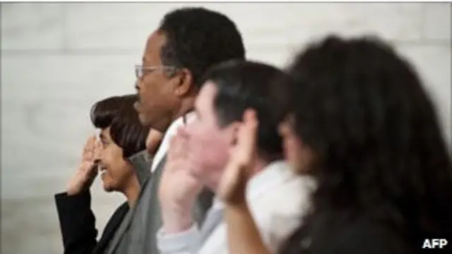 Церемония принятия американского гражданства