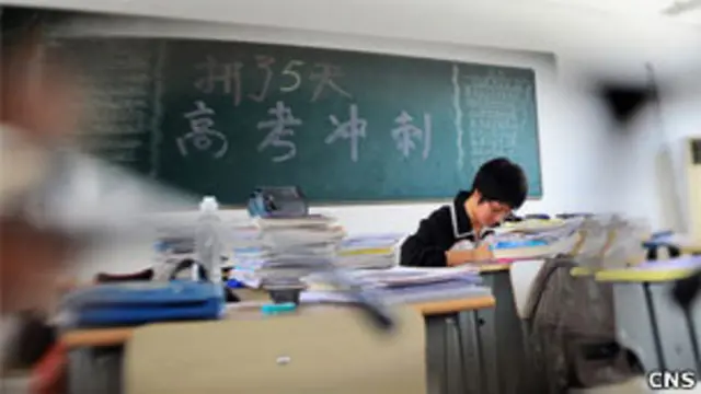 扬州一名高三学生准备高考（01/06/2011）