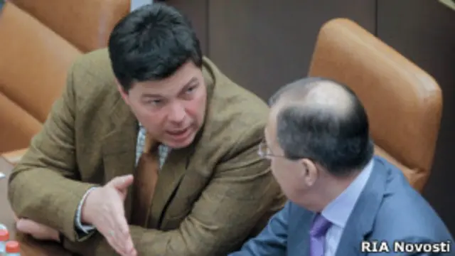 Сенатор Михаил Маргелов и глава МИД России Сергей Лавров