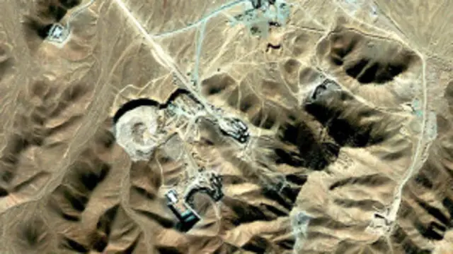 عکس ماهواره ای از تاسیسات فردو