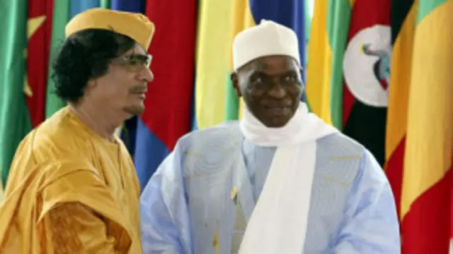 Abdoulaye Wade et Kadhafi