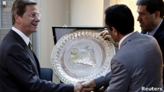 Министр иностранных дел Германии Гидо Вестервелле в Бенгази