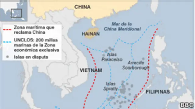 mapa de China meridional