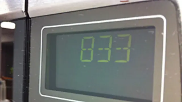 Reloj del un horno microondas