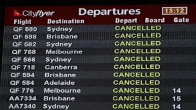 Puluhan penerbangan domestik Australia ditunda akibat debu vulkanik.