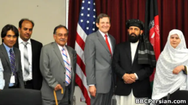 موسی اکبرزاده و مارک گروسمن، فرستاده ویژه باراک اوباما برای افغانستان و پاکستان