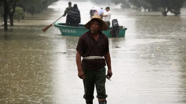 Banjir di kawasan tengah dan selatan Cina