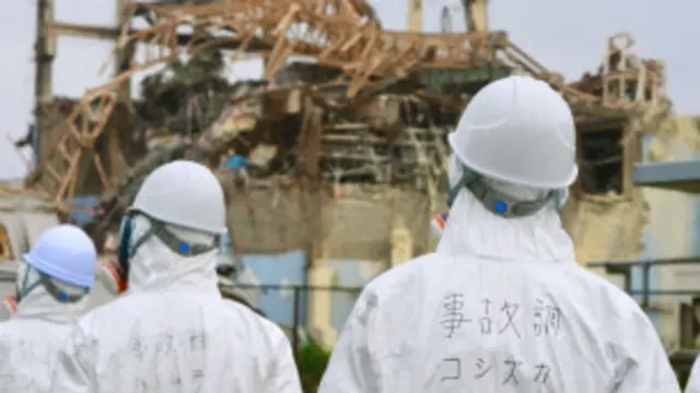 Wahandisi katika kinu cha Fukushima juma hili. 