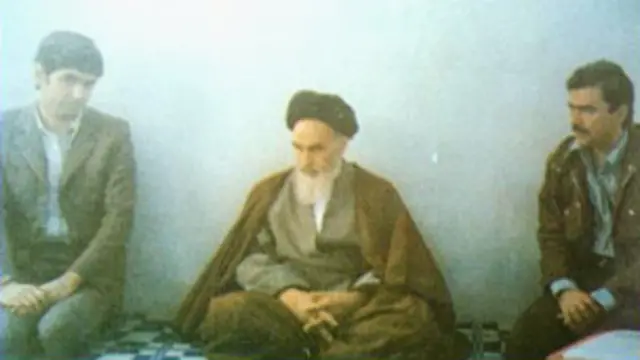 دیدار مسعود رجوی و موسی خیابانی با آیت الله خمینی