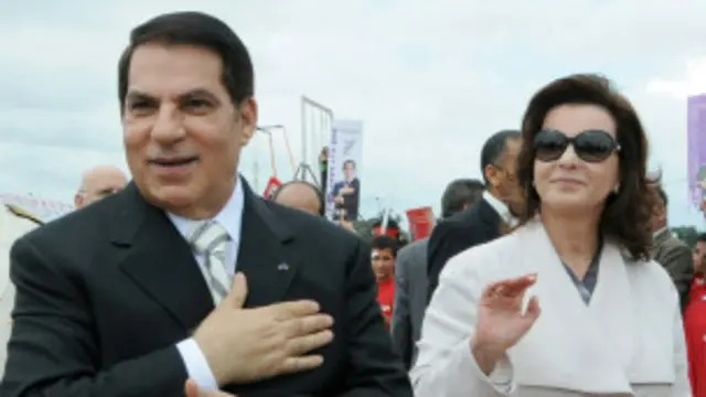 Zien el-Abidine Ben Ali dan istrinya kini berada di Arab Saudi sejak digulingkan.