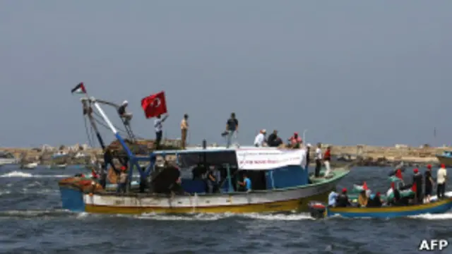 احتفال في غزة بذكرى الهجوم على أسطول الحرية