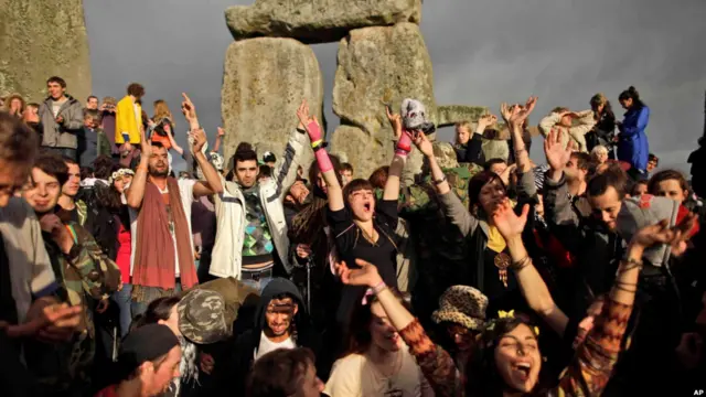 День летнего солнцестояния в Стоунхендже