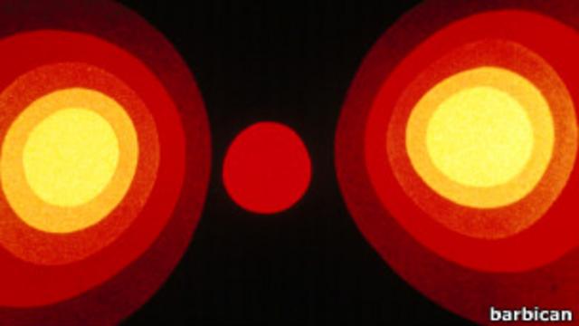 Мультипликация может быть и абстрактной - кадр из фильма Оскара Фишингера "Радиодинамика" (1942 г.) 