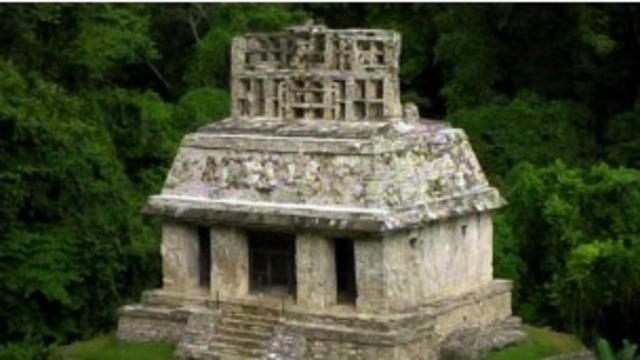 Túmulo maia (Foto: BBC)