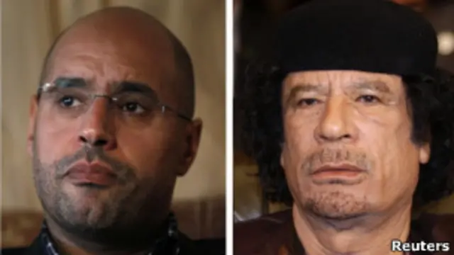 Саиф и Муаммар Каддафи