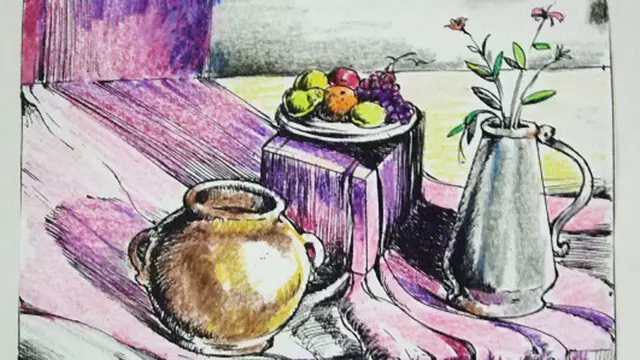 Cuadro pintado por un preso de Guantánamo