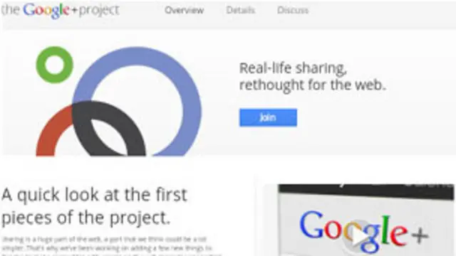 Captura de pantalla de Google+