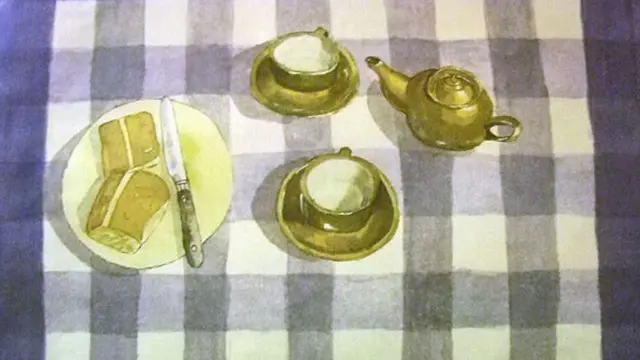 دغه انځورګري له ډېرو ساده توکو څخه جوړه شوې ده .