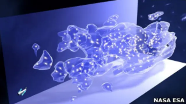 Карта распределения темной материи во Вселенной