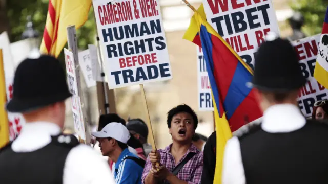 Demonstran Tibet