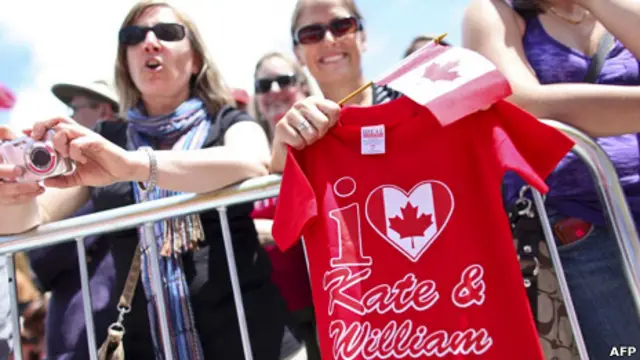 Канадцы встречают Уильяма и Кейт