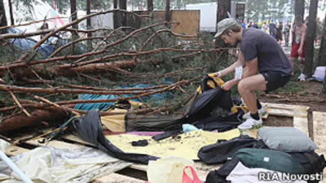 "Селигер-2011" - последствия урагана