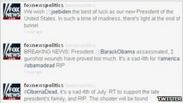 توئیتر هک شده فاکس