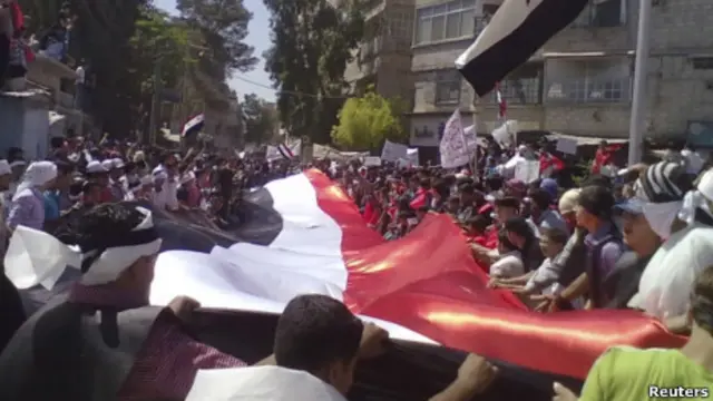 demonstrasi di suriah