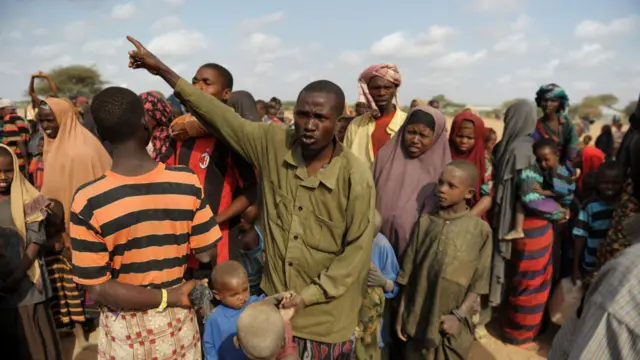  Pengungsi asal Somalia di kam pengugsi Dadaab di Kenya.