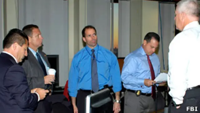 Командный центр ФБР при аресте группы, известной как Организация Мирзояна-Терджаняна