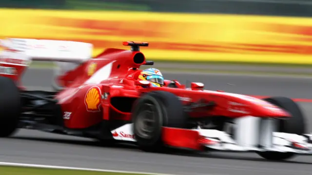 Pembalap Spanyol Fernando Alonso berada di urutan ketiga sesi latihan ketiga GP Inggris. 