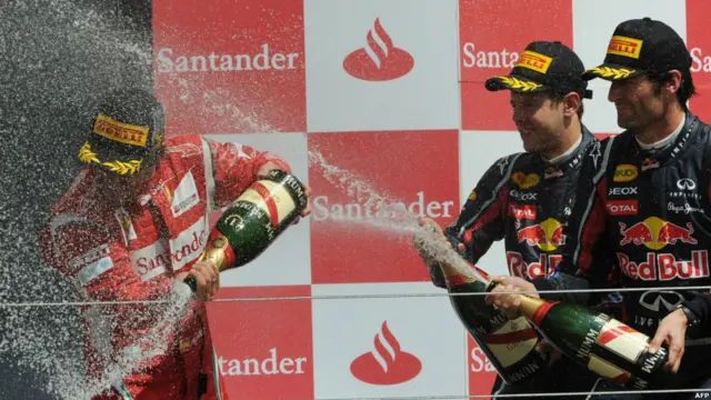 Alonso, Vettel, dan Webber.