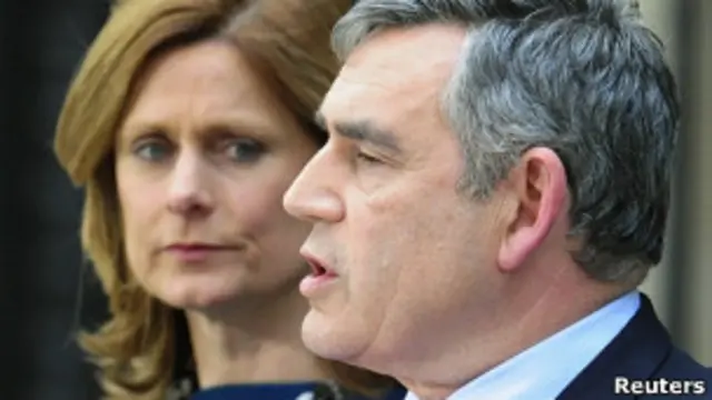 Гордон Браун с женой