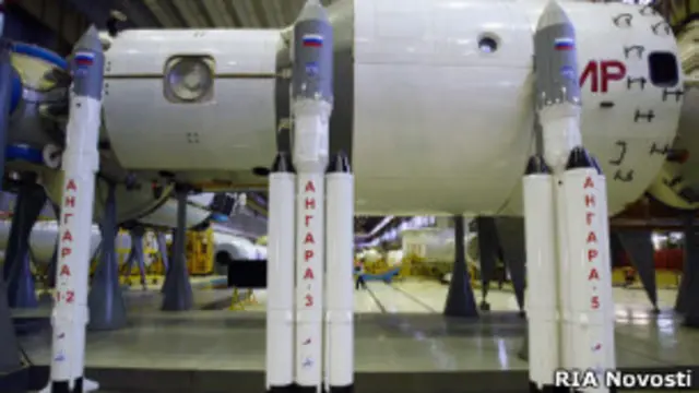 Макеты перспективной ракеты-носителя "Ангара"