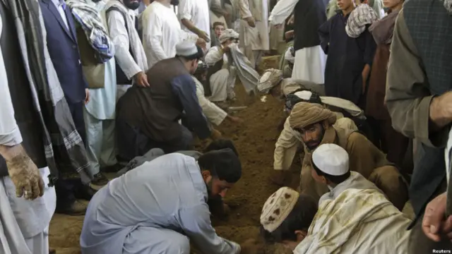 Pemakaman Ahmad Wali Karzai