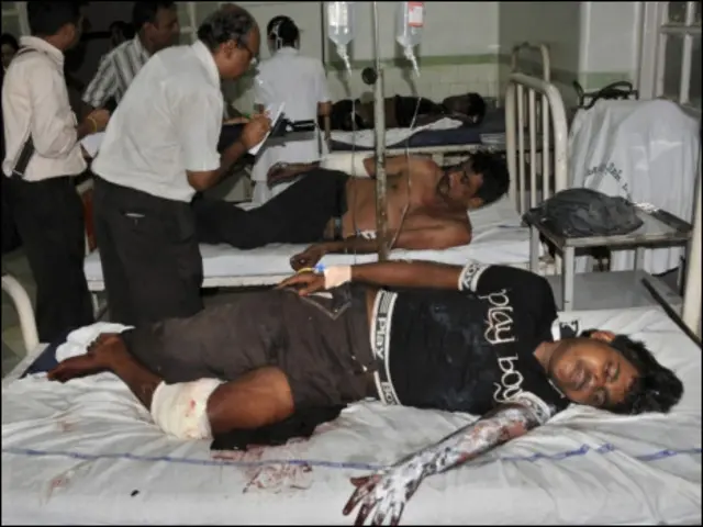 धमाके की तस्वीरें