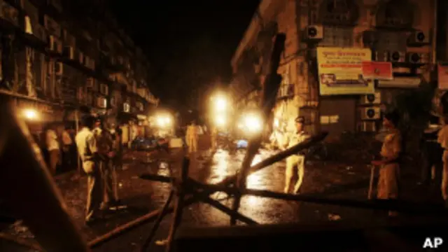 Lokasi serangan di Mumbai