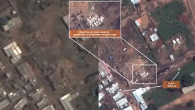 Gambar satelit kuburan masal Sudan
