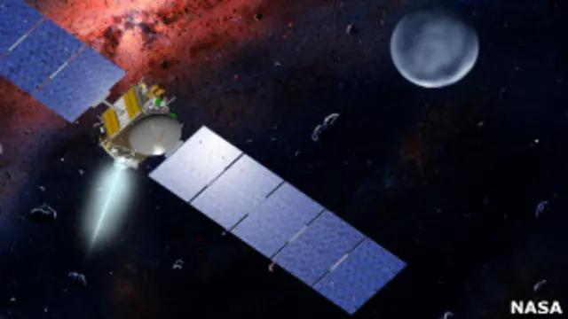 Sonda Dawn, de la NASA, acercándose a Vesta