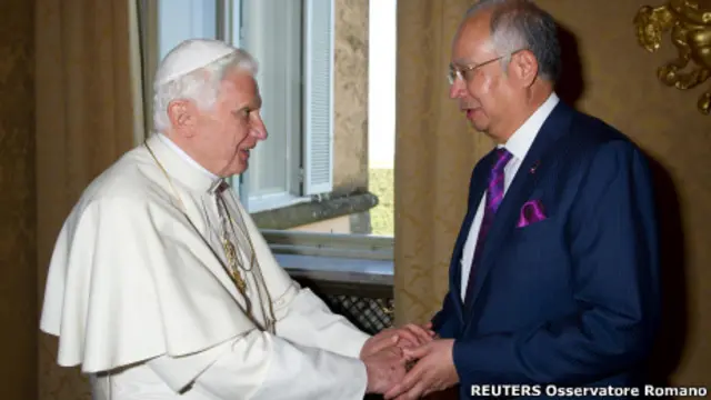 Paus Benediktus dan PM Najib Razak bertemu di rumah peristirahatan Paus