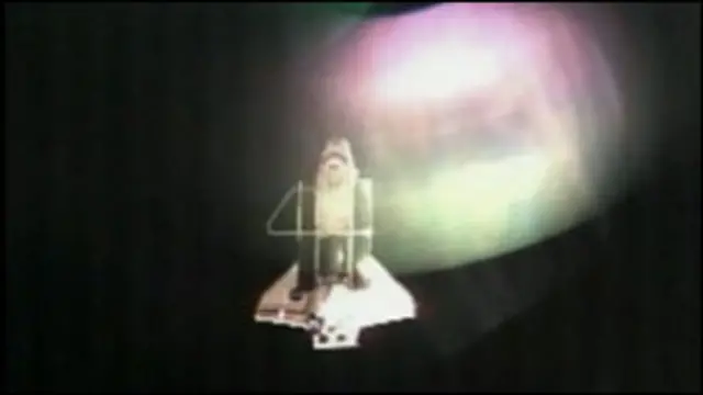 Pesawat Atlantis mulai melepaskan diri dari ISS